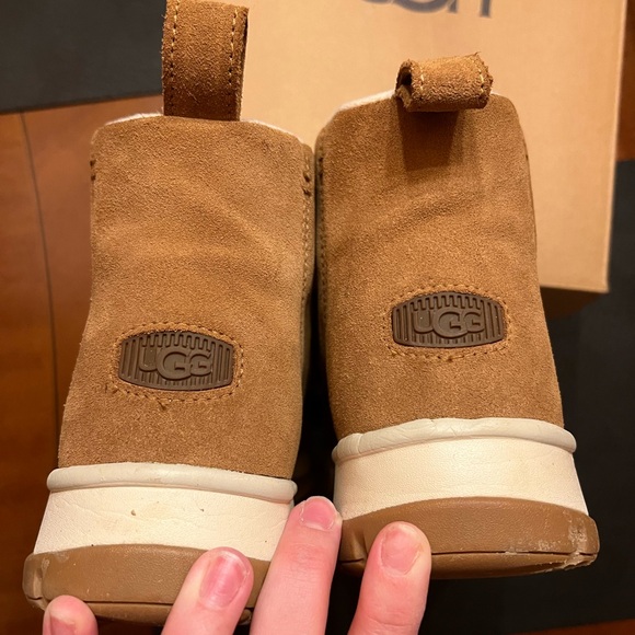 Ugg Women’s Size 11 Suede Shearling Lace-Up Boots - Tan - Picture 2 of 8